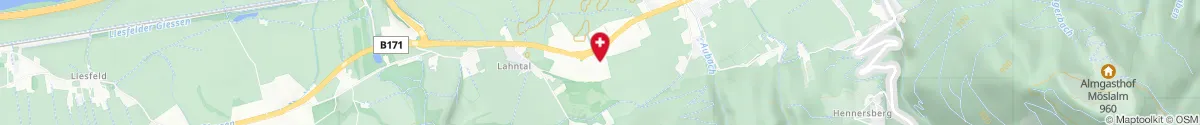 Kartendarstellung des Standorts für Vitalis-Apotheke in 6300 Wörgl